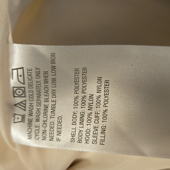 LOGO Lori Goldstein Long Lightweight Jacket With Hood Cream NWOT Small Petite - Picture 12 of 12